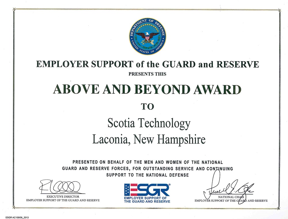 Above and Beyond Award