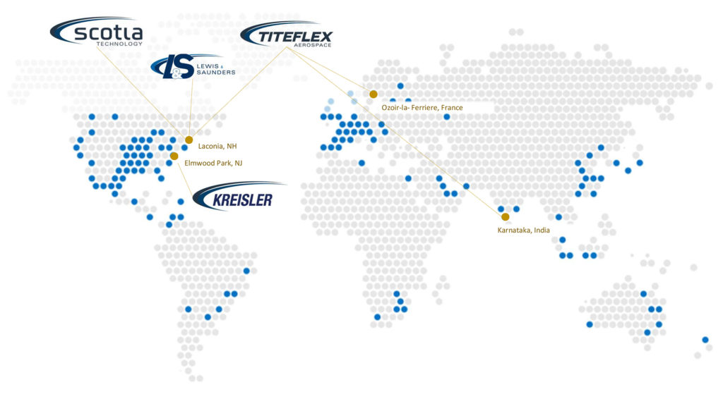 STS Aerospace Locations Map